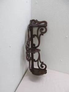 Vintage wood corner shelf