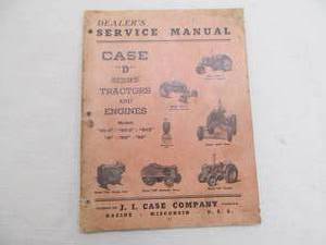 Vintage dealers service manual case