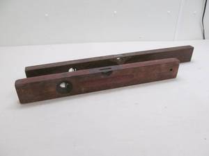 Vintage wood levels