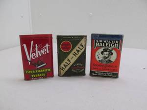Vintage tobacco tins