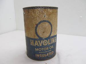 Vintage motor oil can