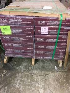 lot 2 image: 12 CASES WITH HOME DECORATORS HORIZONTAL TOAST FLOORING SEE PICS