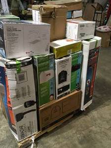 lot 8 image: PALLET WITH ASSORTED MAILBOXES & MORE  DIFFERENT COLOR & STYLES CUSTOMER RETURNS SEE PICS