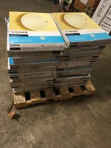 lot 16 image: ASSORTED PALLET WITH MOEN MIRRORS SEE PICS
