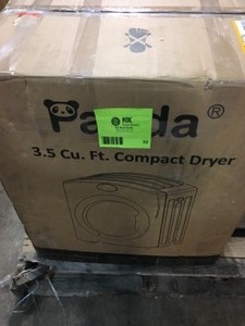 lot 32 image: PANDA 3.5 cu. ft. 120-Volt White Compact Portable Electric Laundry Dryer, Sensor Dryer SEE PICS