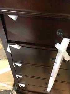 lot 48 image: Louis Philippe III Cherry Contemporary Style Chest of Drawers SEE PICS