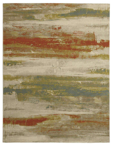 lot 34 image: HOME DECORATORS COLLECTION Water Color Multi 5 ft. x 7 ft. Area Rug