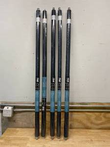 lot 40 image: BALI CUT-TO-SIZE Lot of 5- Cut-to-Size Java Cordless Blackout Fade resistant Roller Shades 35.5 in. W x 72 in. L