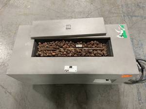lot 43 image: HAMPTON BAY 42 in. x 20 in. Rectangular Steel Fire Pit