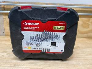 lot 47 image: HUSKY 38 in. Drive Master Bit Socket Set (37-Piece) with Case