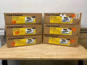 lot 81 image: CUB CADET Lot of 6-  Original Equipment 46 in. Mulching Kits with Blades for Lawn Tractors and Zero Turn Mowers (2010 and After)