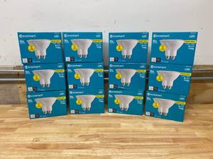lot 96 image: ECOSMART Lot of 12-  90-Watt Equivalent PAR38 Dimmable Energy Star Flood LED Light Bulb Bright White (2-Pack) 24 bulbs in total.