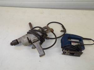 lot 29 image: Heavy Duty Drill and Jig Saw