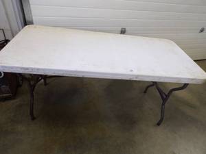 lot 132 image: Poly Folding Table