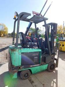 lot 12 image: 2002 Mitsubishi FBC18KL 3500lb Electric Forklift