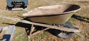 lot 23 image: Vintage Wheel Barrel