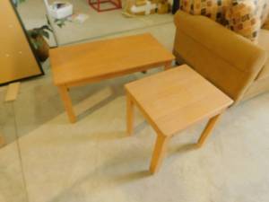 lot 5 image: RV Wood Coffee and End Table