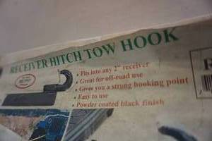 lot 99 image: Brophy RV Receiver Hitch Tow Hook with Rope Keeper