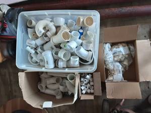 lot 19 image: Large Lot Of PVC Pipe Fittings