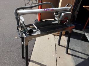 lot 40 image: Rodia Wet Saw 207RS Heavy Duty Industrial. Cuts Porcelain, Glass, Marble & Granite