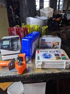 lot 201 image: Lot of First Aid Kits and Miscellaneous Items