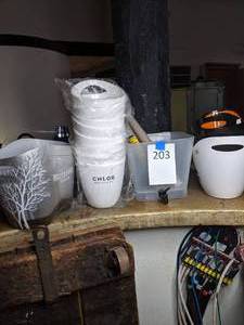 lot 203 image: Lot of Plastic Beverage Tubs