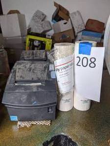 lot 208 image: Receipt Printer with Paper