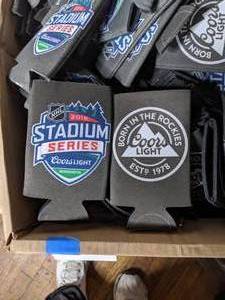 lot 230 image: Box of Assorted Beer Coozies