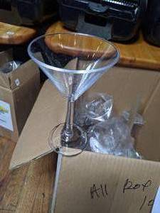 lot 234 image: Box of Martini Glasses
