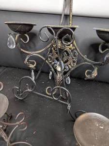 lot 246 image: Lot of Metal Candleholders