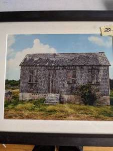 lot 85 image: Framed Photo of Ramshackle House