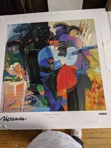 lot 12 image: Movement and Color - Series IVFable is a poster (1994) by Hessam Abrishami.