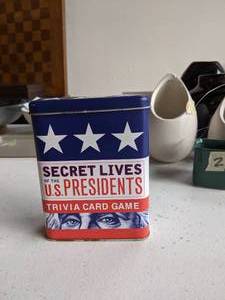 lot 15 image: Vintage Secret Lives of Presidents Card Game