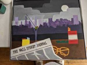 lot 17 image: Wall Street Journal Painting