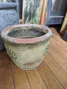 lot 37 image: Lot of Artisinal Flower pots  (2)  See pics for more photos
