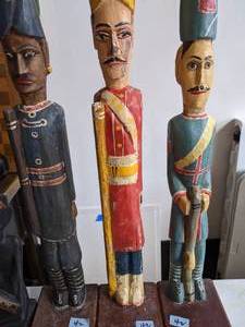 lot 440 image: Four Carved Wood Figurines
