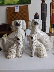 lot 441 image: Ceramic Dog Figurines