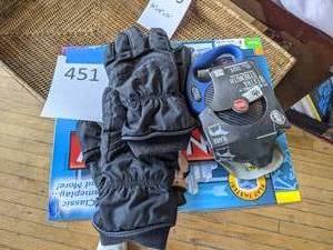 lot 451 image: Games, Gloves, and Tape Measures