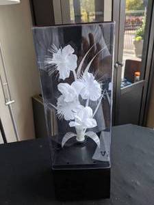 lot 457 image: Fiber Optic Music Box Flower Lamp