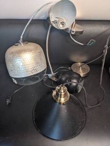 lot 404 image: Pendant and Clip Lights