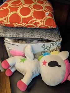lot 110 image: Miscellaneous lot of  Plush Animals and Pillows.