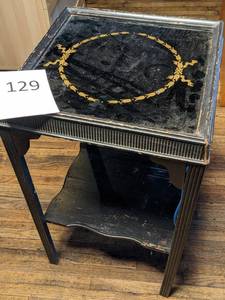 lot 129 image: Painted Wood Side Table