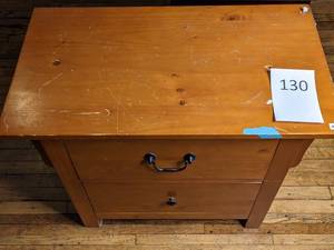lot 130 image: Pine End Table