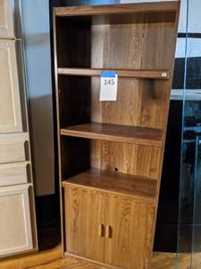 lot 145 image: Simple Wood Bookshelf