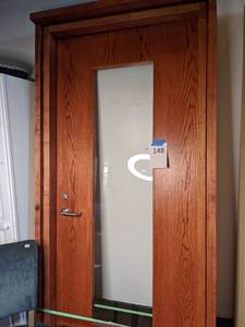 lot 148 image: Modern Oak Door with Frame