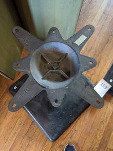lot 153 image: Pair of Metal Table Bases