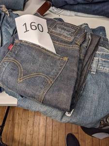 lot 160 image: Stack of Mens Jeans