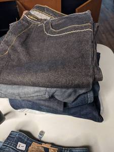 lot 161 image: Stack of Mens Jeans