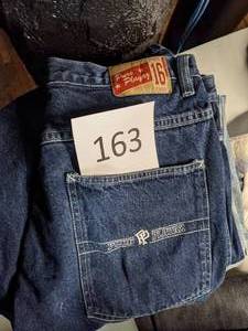 lot 163 image: Stack of Mens Jeans