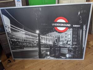 lot 373 image: London Subway Framed Poster